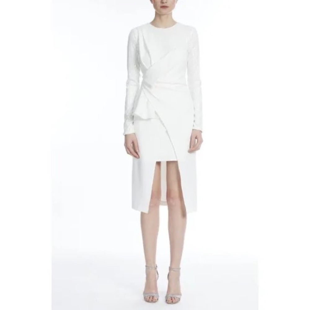 One33 Social Drape Front Crossover Ivory
